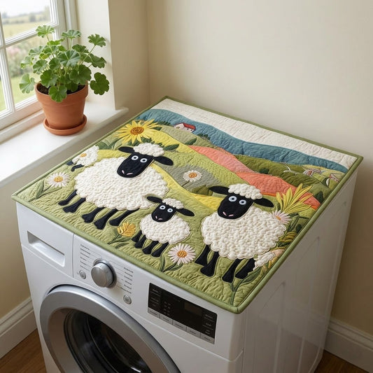 Cozy Sheep Quilted Washer and Dryer Cover NCU0TH3024
