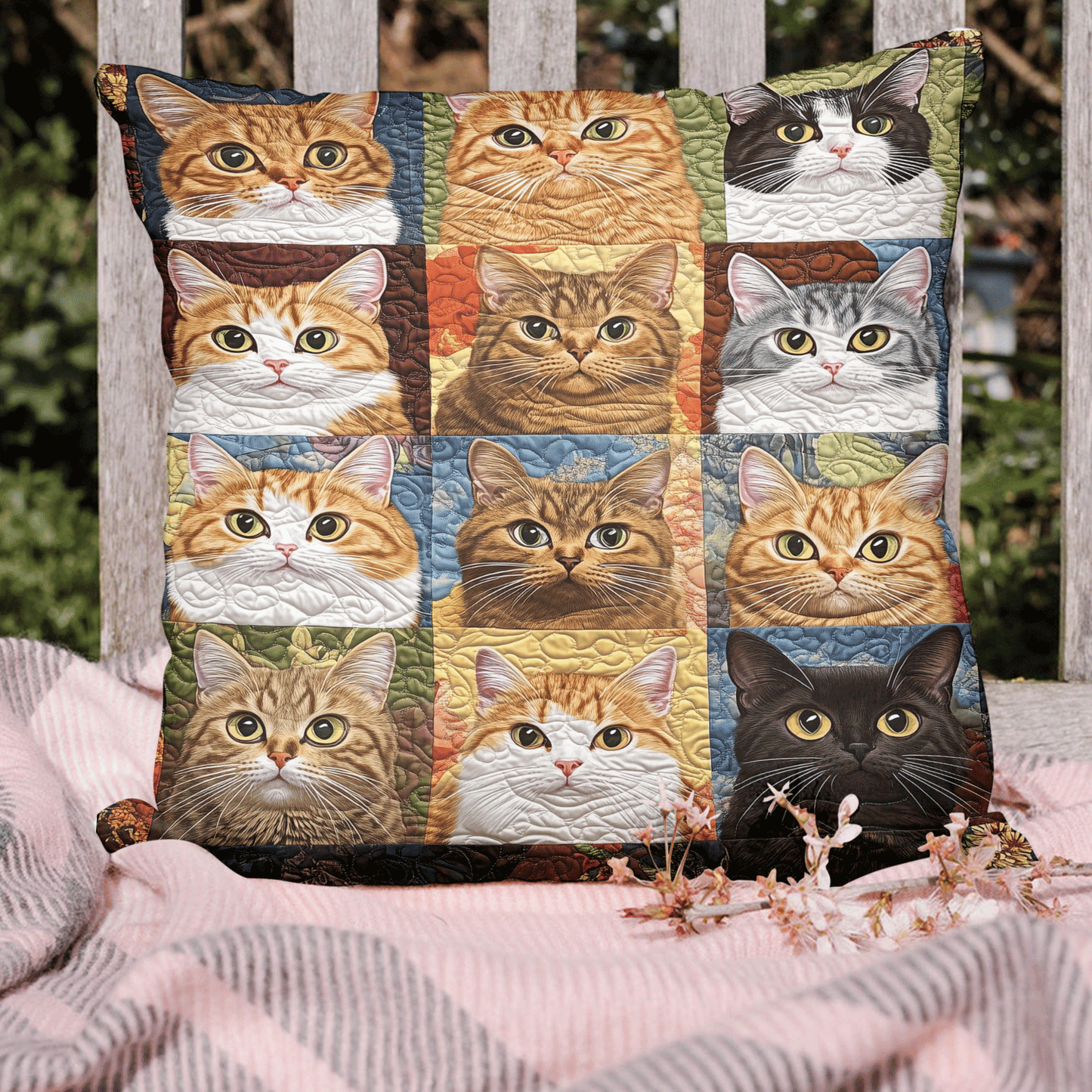 Cats in Bloom Pillow Case NCU0TL1306