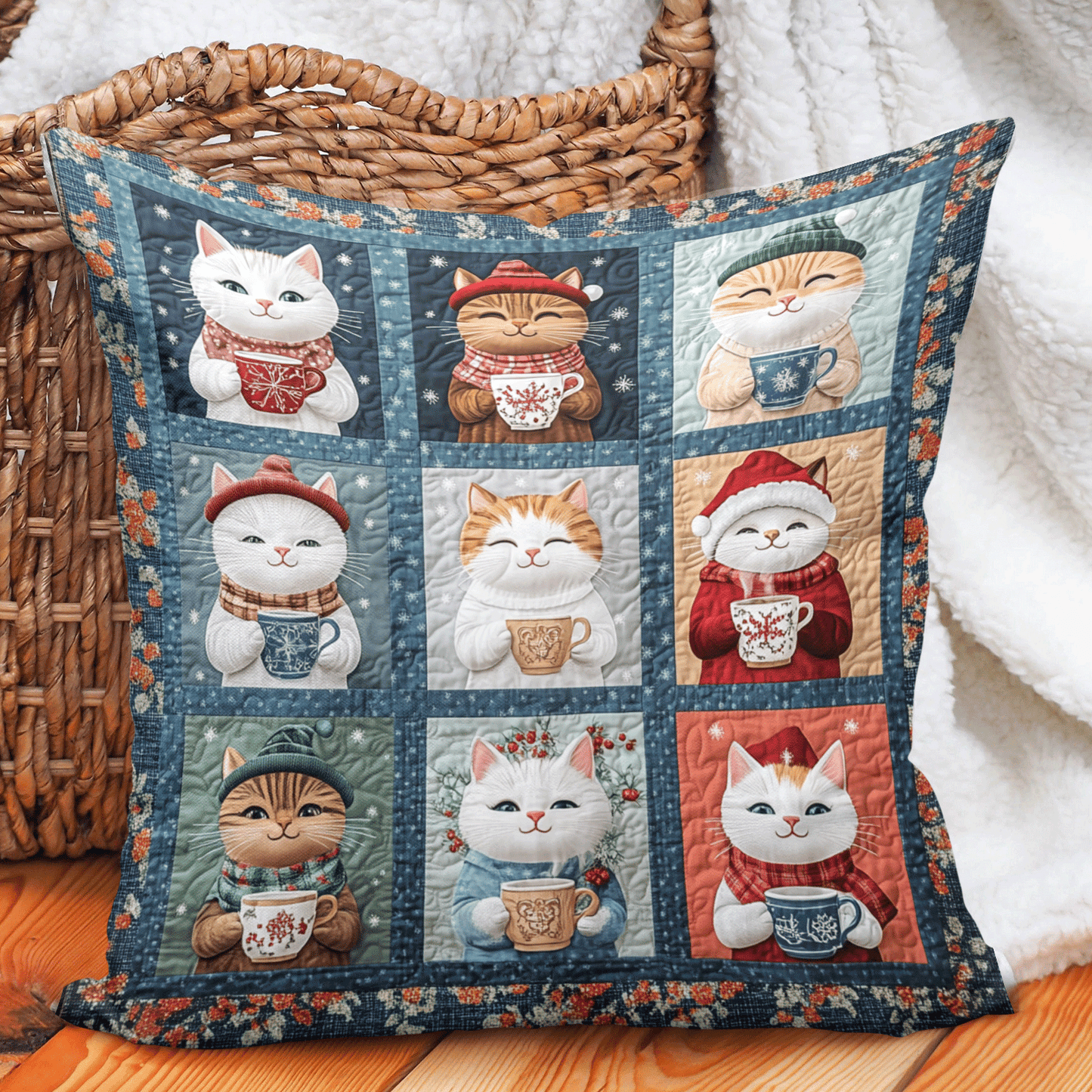 Purrfectly Cozy Cats Pillow Case NCU0TL1303