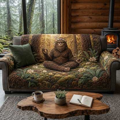 Namaste Squatch Quilted Sofa Cover NCU0NTD2017