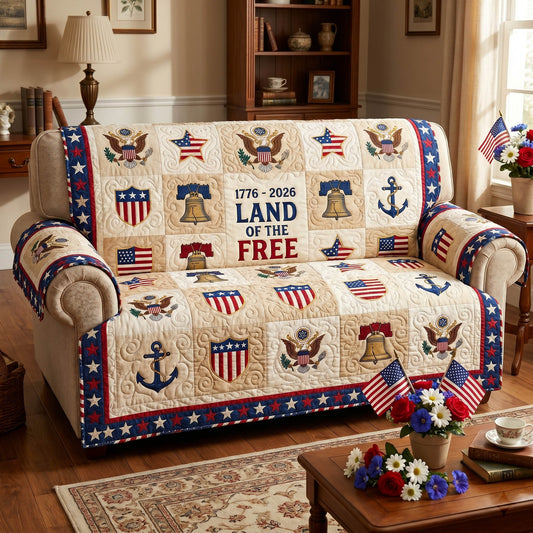Nation Pride Quilted Sofa Cover NCU0NTD1911