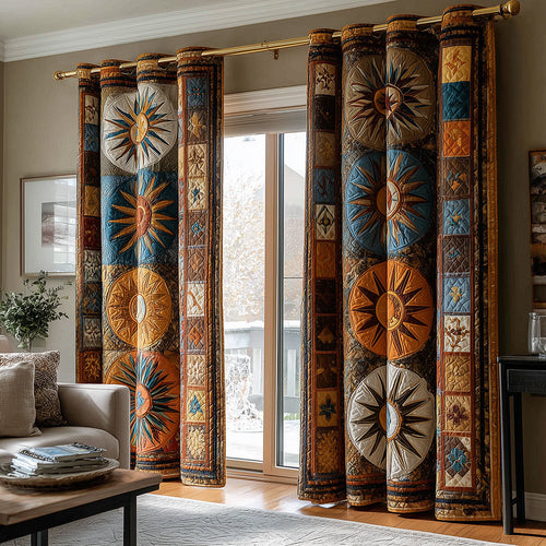 Native Bold Spirit Quilted Curtains NCU0TH3895