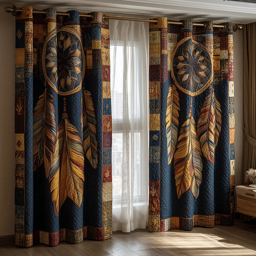 Native Dreamcatcher Quilted Curtains NCU0TH3896