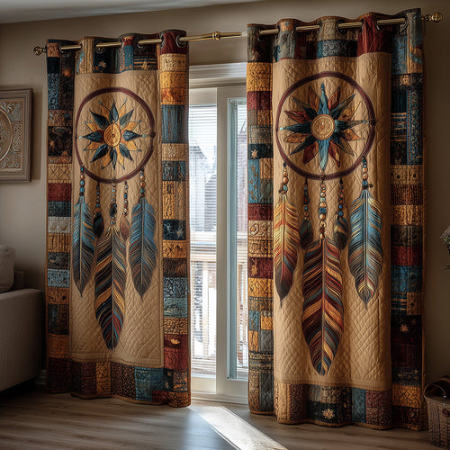 Native Feather Dreams Quilted Curtains NCU0TH3897