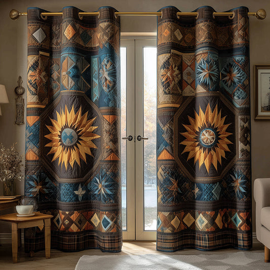 Native Guiding Star Quilted Curtains NCU0TH3899