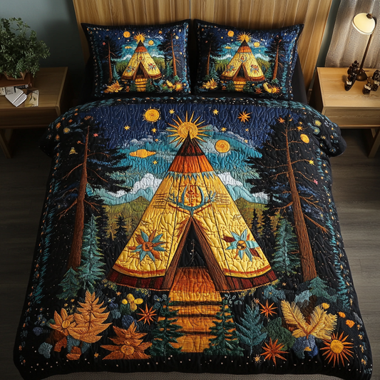 Native Spirit 3-Piece Quilted Bedding Set NCU0PVL092