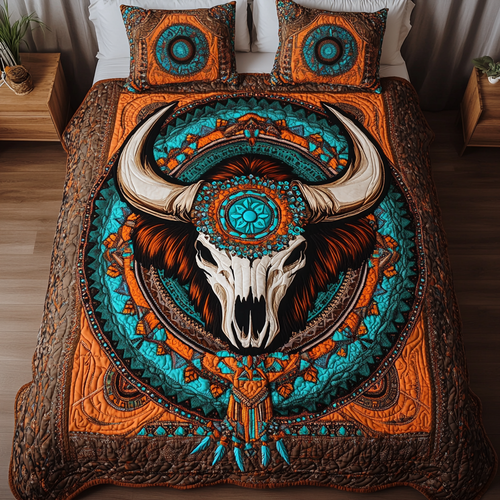 Native Strength 3-Piece Quilted Bedding Set NCU0NVH012