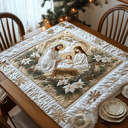 Nativity Glow Quilted Table Topper NCU0DV919