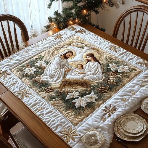 Nativity Glow Quilted Table Topper NCU0DV919
