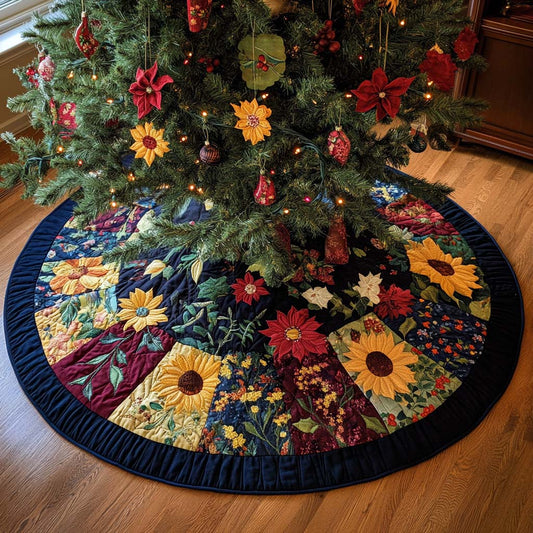 Natural Path Christmas Quilted Tree Skirt NCU0NNT2414