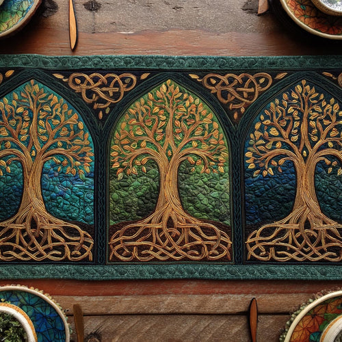 Nature Balance Quilted Table Runner NCU0DV1837