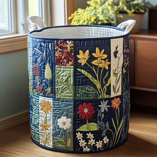Nature Bliss Quilted Laundry Basket NCU0DDK1076