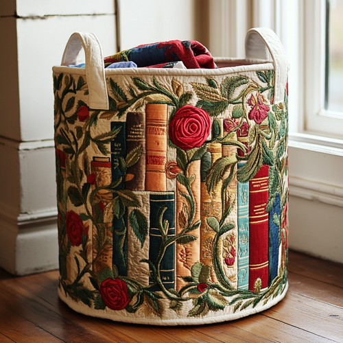 Nature Books Quilted Laundry Basket NCU0DDK836