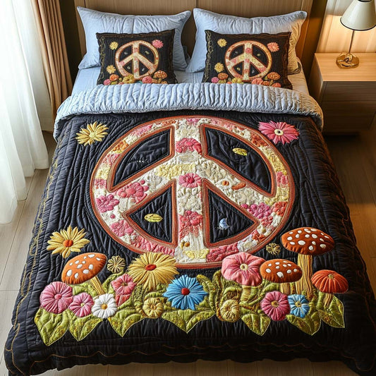 Nature Embrace 3-Piece Quilted Bedding Set NCU0NT2164