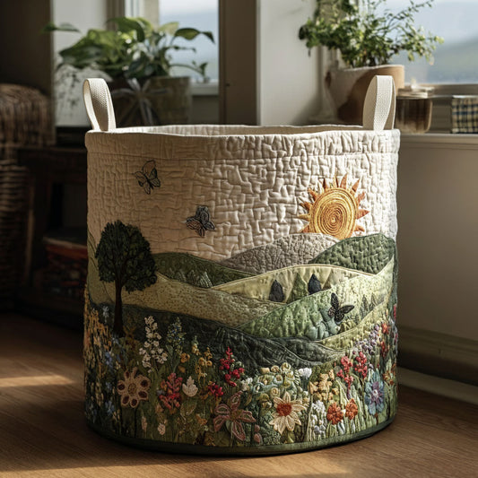 Nature Harmony Quilted Laundry Basket NCU0PTT2606