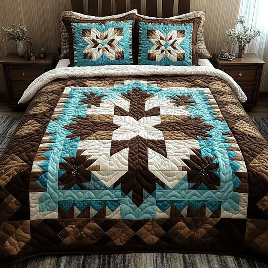 Nature Mosaic 3-Piece Quilted Bedding Set NCU0PTT086