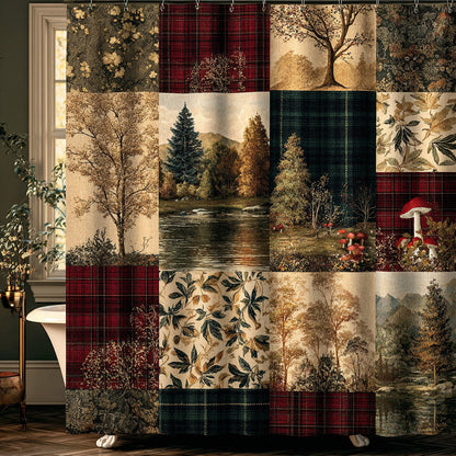 Nature Patchwork Shower Curtain NCU0LDH430