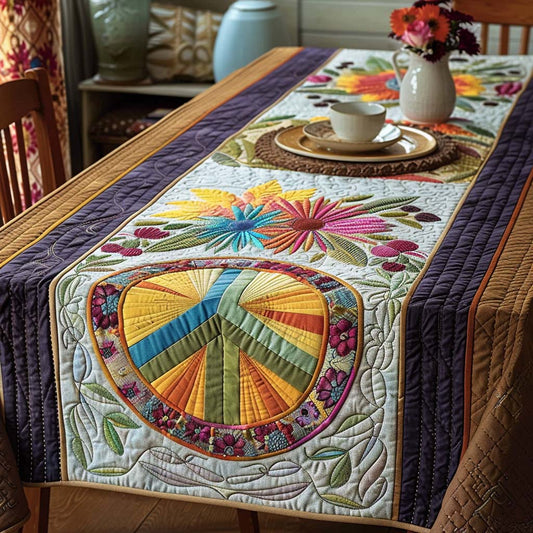 Nature Peace Quilted Table Runner NCU0DQQ0166