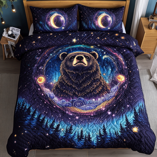 Nature Protector 3-Piece Quilted Bedding Set NCU0DK2574