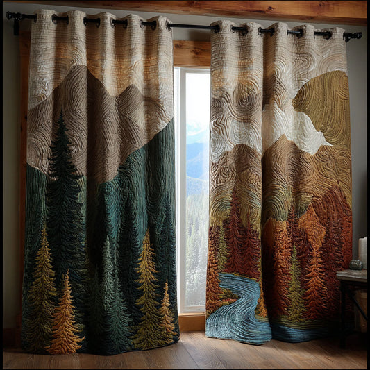 Nature Scene Quilted Curtains NCU0DDK2088