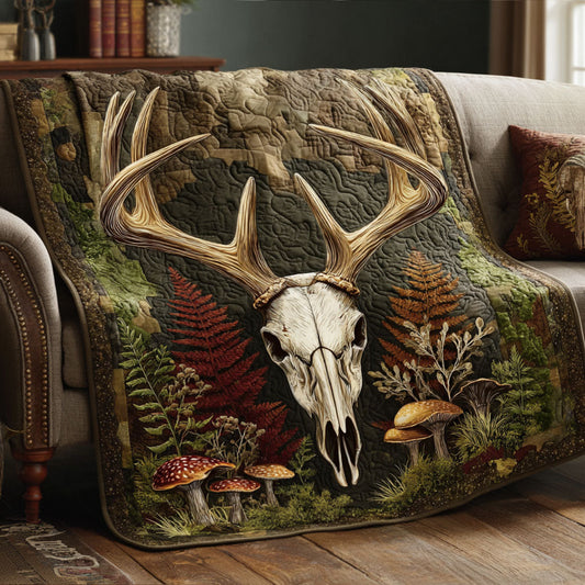 Nature Skull Retreat Quilted Blanket NCU0PTT2374