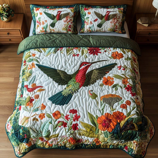 Nature Spirit 3-Piece Quilted Bedding Set NCU0NT2028