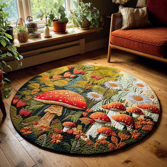 Nature Spirit Quilted Round Mat NCU0DQQ0223