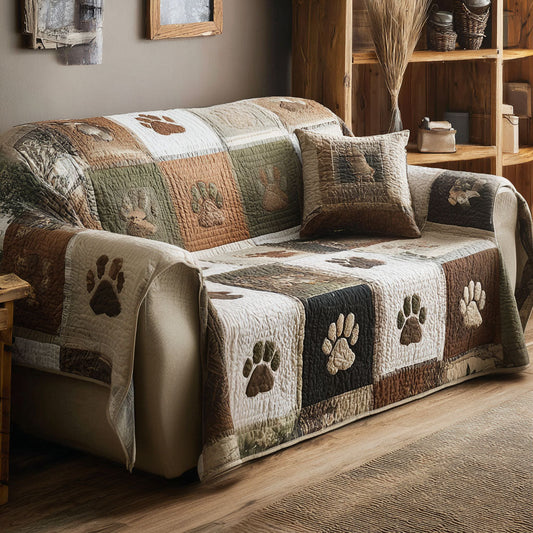 Nature Steps Quilted Sofa Cover NCU0NNT2829