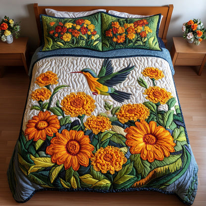 Nature Symphony 3-Piece Quilted Bedding Set NCU0PTT068