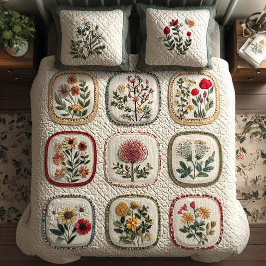 Nature Touch 3-Piece Quited Bedding Set NCU0NNT862