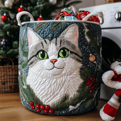 Naughty Cat Quilted Laundry Basket NCU0NNT2210