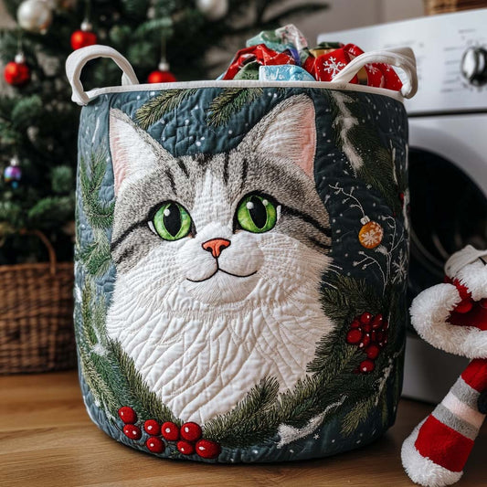 Naughty Cat Quilted Laundry Basket NCU0NNT2210