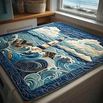 Nautical Glow Quilted Washer and Dryer Cover NCU0DV754