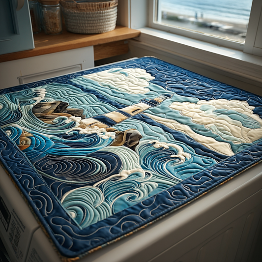 Nautical Glow Quilted Washer and Dryer Cover NCU0DV754