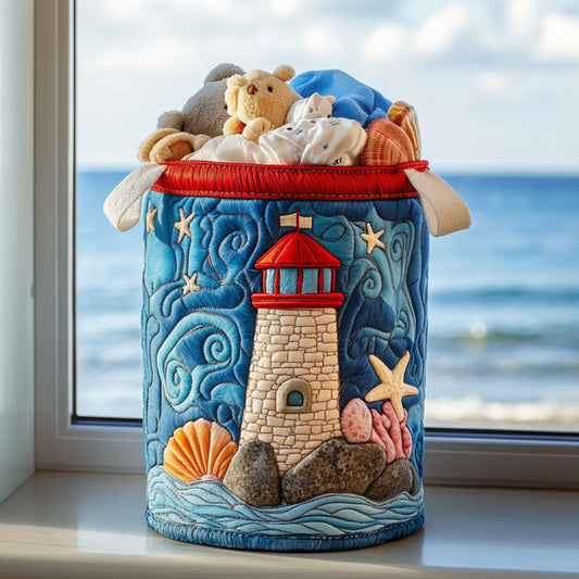 Nautical Light Charm Quilted Laundry Basket NCU0NNT1280