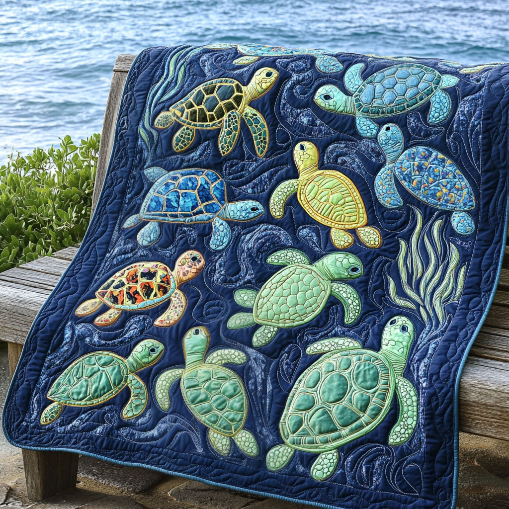 Nautical Nest Quilted Blanket NCU0PT1099