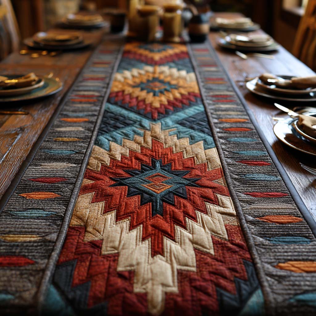 Native American Quilted Table Runner NCU0QN079