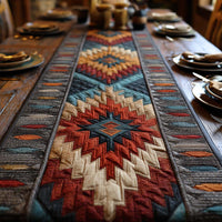 Navajo Sunset Diamond Quilted Table Runner NCU0NXD1197
