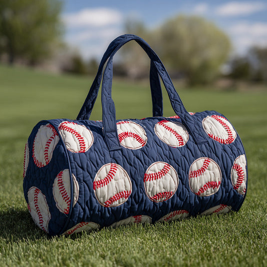 Navy Slugger Quilted Duffle Bag NCU0LDH671