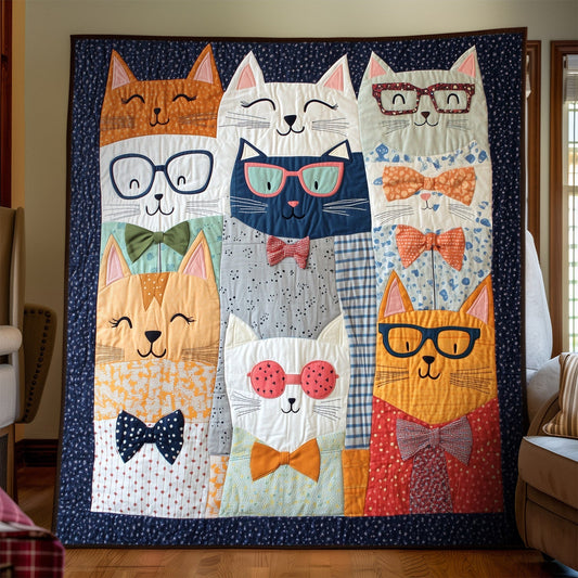 Nerdy Cats Quilted Blanket NCU0TH1532