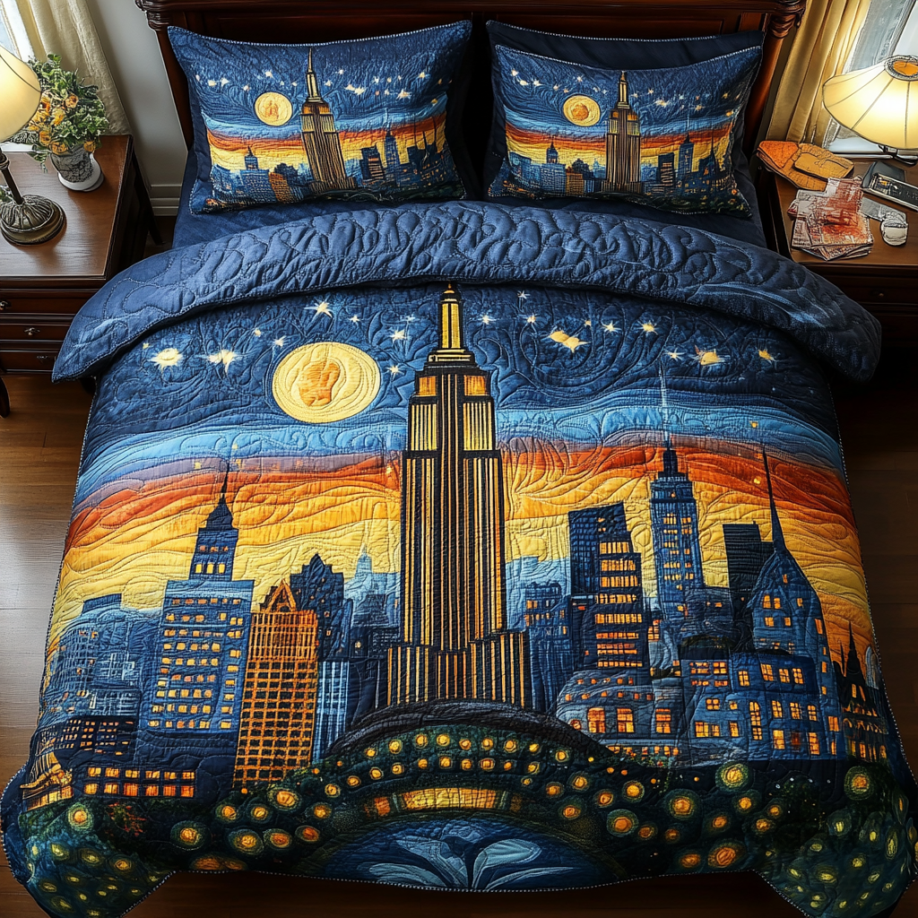New York Glow Duvet Cover Set NCU0DV373