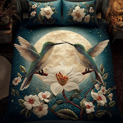 Night Bloom 3-Piece Quilted Bedding Set NCU0DQQ0134