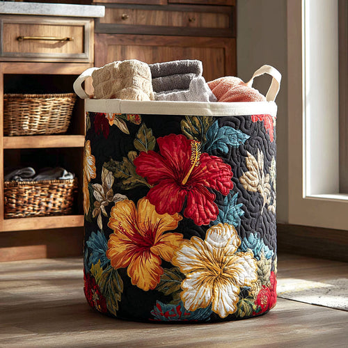 Night Blossom Quilted Laundry Basket NCU0NTV158