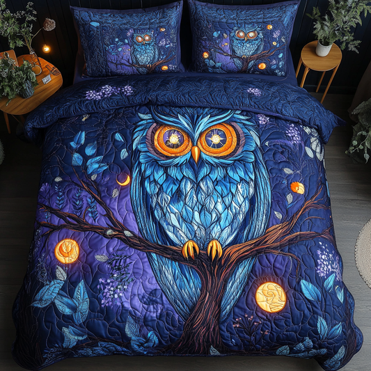 Night Guardian 3-Piece Quilted Bedding Set NCU0NVH099