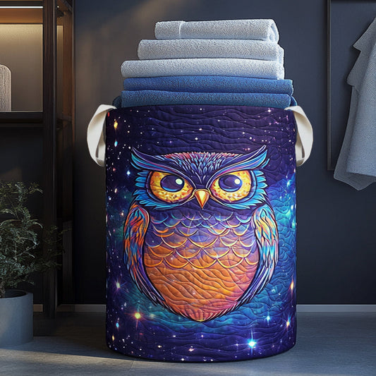 Night Owl Quilted Laundry Basket NCU0NNL118