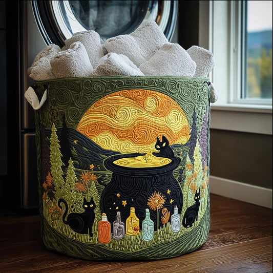 Night Witch Quilted Laundry Basket NCU0TH3065