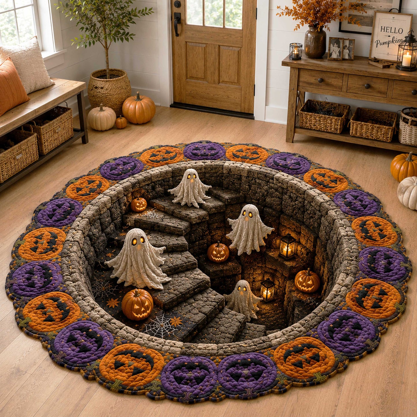 Nightmare Hollow Custom Shape Area Rug NCU0NTD2205