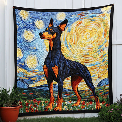 Nightscape Doberman Quilted Blanket NCU0NNT821