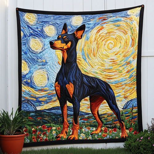 Nightscape Doberman Quilted Blanket NCU0NNT821