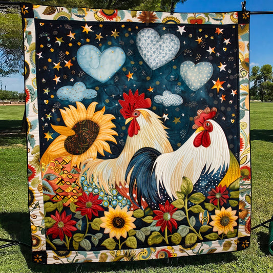 Nighty Love Chicken Quilted Blanket NCU0TH861